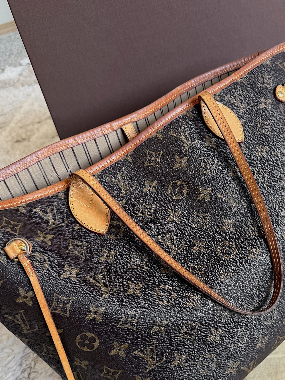 RESERVED Louis vuitton monogram MM neverfull tote shoulder bag - Picture 5 of 15